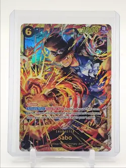 SABO 2025 ONE PIECE CARRYING ON HIS WILL SECRET RARE F #OP13-120 Q0646 - Image 1