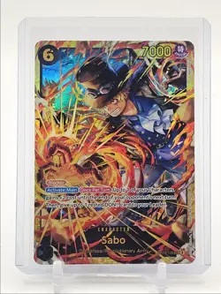 SABO 2025 ONE PIECE CARRYING ON HIS WILL SECRET RARE E #OP13-120 Q0646 - Image 1