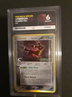 Pokemon Umbreon Reverse Holo EX Delta Species 17/113 Stamped - Image 2