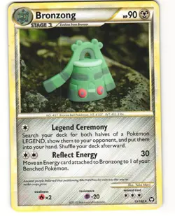 Bronzong Rare Pokemon TCG HGSS Triumphant 15/102 MP - Image 1