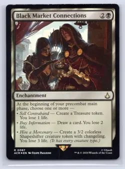 MTG NM Foil Black Market Connections 87 R Universes Beyond: Assassin's Creed - Image 1