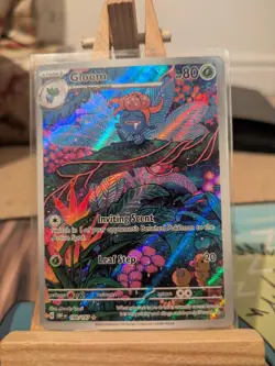 Pokemon TCG Gloom 198/197 Obsidian Flames Illustration Rare Holo Card Near Mint - Image 1