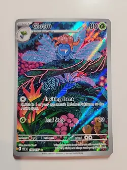 Pokemon TCG Gloom Full Art Holo Illustration Rare Card 198/197 Obsidian Flames - Image 1