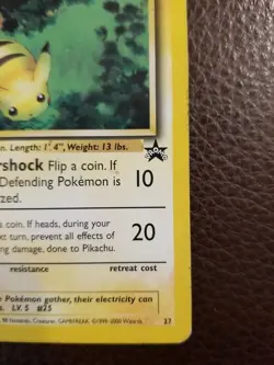 Pikachu - Black Star Promo #27 “Bumblebee” - Vintage 1999 WOTC Pokemon Card - Image 3
