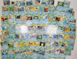 89 Vintage Pokemon Cards -Water, E Reader, Neo WOTC Uncommon Rare Collection Lot - Image 1