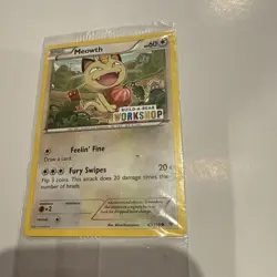 Build a Bear Pokemon TCG Card Meowth Promo Trading SEALED NEW + bonus McDo pack - Image 3