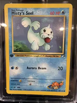 Pokemon Card 1st Ed. Misty's Seel CGC 10 Gem Mint, Gym Heroes 88/132, 2000 - Image 3
