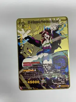 SS4Gogeta,Peerless Fusion Metal Dragon Ball Card-Collectible Gift Display Toys - Image 1