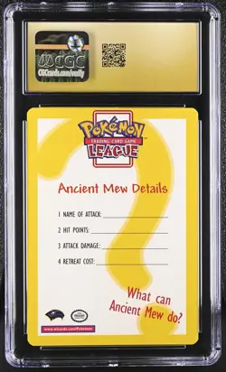 CGC 10 Pristine Ancient Mew Pokemon Insert Card - Image 2