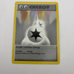 Pokemon Card - Double Colorless Energy Base Set (Shadowless) 96/102 Uncommon - Image 1