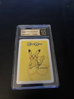 Pikachu CGC PRISTINE 10 JAPAN 2019 POKEMON Old Maid Playing Card - Image 1