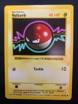 VOLTORB (SHADOWLESS) - 067/102 - BASE SET - POKEMON CARD - LP - Image 1