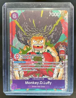 2025 One Piece EN Monkey D. Luffy Bandai Card Games Fest Promo #OP07-073 - Image 1