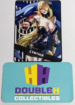 Cynthia Black Metal Card Goddess Story Garchomp Pokemon Doujin Anime CCG Waifu - Image 1