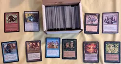 VINTAGE LOT OF ABOUT 400 MTG MAGIC THE GATHERING CARDS, LP/MP C, U, + Rares! - Image 1