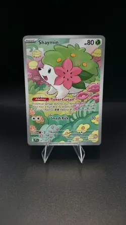 Shaymin 185/182 Destined Rivals Full Art Illustration Rare Pokemon Card NM - Image 1
