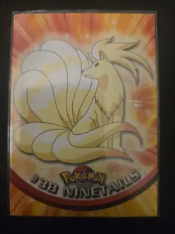 1999 Topps Pokemon Ninetails Card #38 TV Animation Lightly Played - Image 1