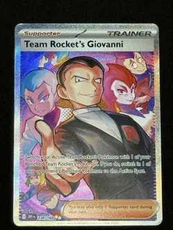 Team Rocket's Giovanni 238/182 SIR Sv10: Destined Rivals Pokemon Card NM - Image 1