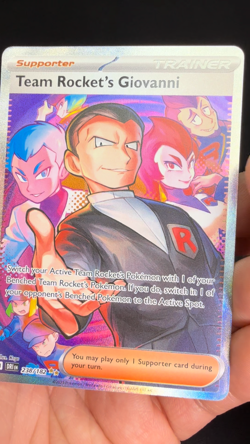 Team Rocket's Giovanni 238/182 SIR Sv10: Destined Rivals Pokemon Card NM - Image 2