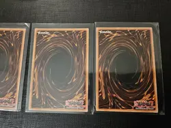 Egyptian God Cards Set Obelisk Slifer Winged Ra YuGiOh RA03 Platinum Secret LP+ - Image 4