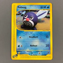 Poliwag 125/165 Expedition Regular Common Pokemon Card 2002 Engl. LP Light Play - Image 1