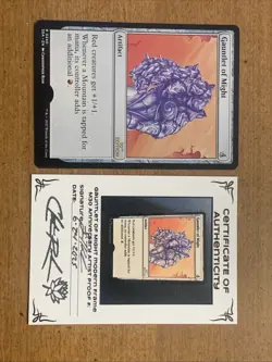 MTG Magic: The Gathering - GAUNTLET OF MIGHT - 30th Artist Proof & Print - NM - Image 5