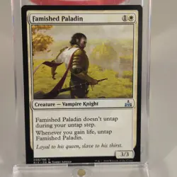 MTG Famished Paladin Rivals of Ixalan NM-LP - Image 1