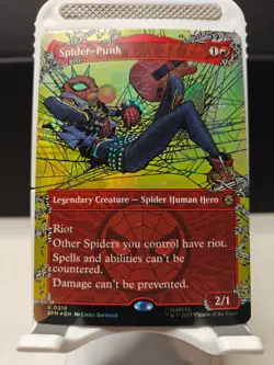 Spider-Punk - Borderless Foil - Spider-Man - #210 - NM - Image 1