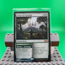 Virtue of Strength Magic The Gathering Wilds of Eldraine WOE - Image 1