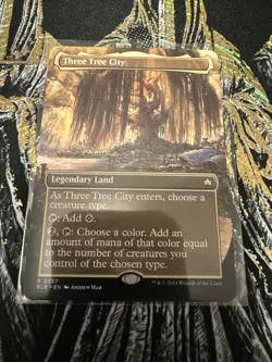 Three Tree City (Borderless) (0337) Bloomburrow Regular - Image 1