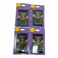 4x MTG Streets Of New Capenna Sleeved Set Booster Packs New Sealed - Image 1