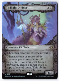 Twilight Diviner (Showcase) R Lorwyn Eclipsed 315 NM - Image 1