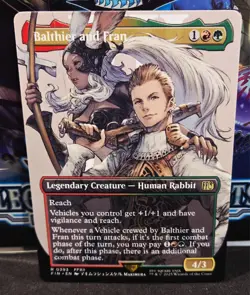 magic the gathering - Balthier and Fran - Legendary Creature - Human Rabbit - Image 1