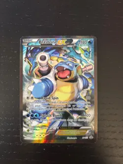 Blastoise Ex XY122 Black Star Promo Full Art Pokemon Card NM - Image 1