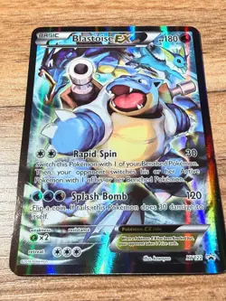 Blastoise Ex XY122 Black Star Promo Full Art Pokemon Card NM - Image 1
