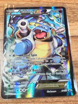 Blastoise Ex XY122 Black Star Promo Full Art Pokemon Card NM - Image 3