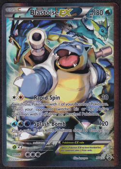 Blastoise Ex XY122 Black Star Promo Full Art Pokemon Card NM - Image 1