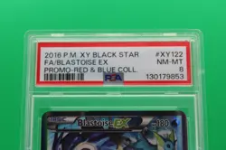 2016 Pokemon XY, Promos Red & Blue Blastoise-EX PSA 8 #XY122 Basic/Promo - Image 2