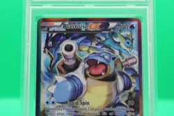 2016 Pokemon XY, Promos Red & Blue Blastoise-EX PSA 8 #XY122 Basic/Promo - Image 3