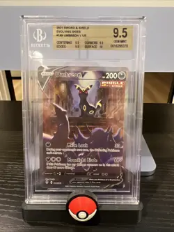 Pokemon TCG Umbreon V ALT ART Evolving Skies BGS 9.5 - Image 1