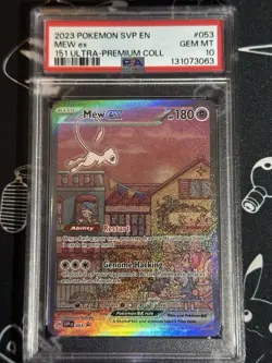 PSA 10 Mew ex EN-151 Ultra Premium Collection Promo Pokemon Card SVP EN 053 - Image 1