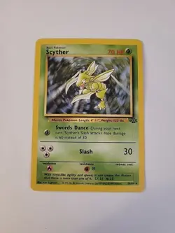 Pokemon TCG Scyther Jungle Card 26/64 Unlimited Rare - Image 1