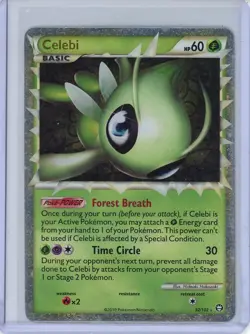 Celebi Prime Pokemon 2010 Heat Gold Soul Silver Triumphant Ultra Rare 92/102 MP - Image 1