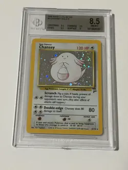 2000 Pokemon TCG Chansey 003/130 Base Set 2 Holo Vintage BGS 8.5 - Image 1
