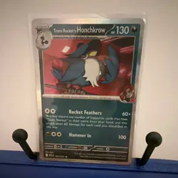 Pokemon Team Rocket's Honchkrow 127/217 SM2+ 130 HP Rocket Feathers - Image 1