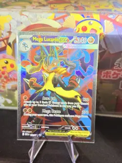 160/132 Mega Lucario ex Pokemon ME Mega Evolution Holo English Near Mint - Image 1