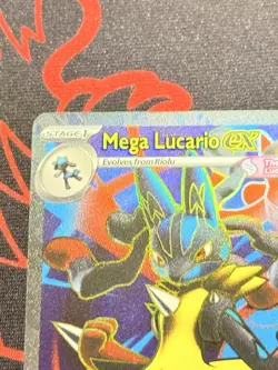 160/132 Mega Lucario ex Pokemon ME Mega Evolution Holo English Near Mint - Image 3