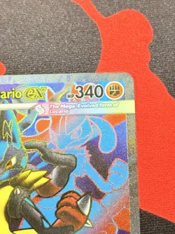 160/132 Mega Lucario ex Pokemon ME Mega Evolution Holo English Near Mint - Image 4