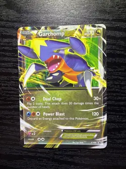Garchomp EX Pokemon TCG XY Black Star Promo XY09 - MP (Good Condition) - Image 1