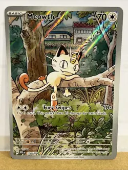 Meowth 106/094 Illustration Rare - Pokemon Phantasmal Flames PFL EN Mega - NM - Image 1
